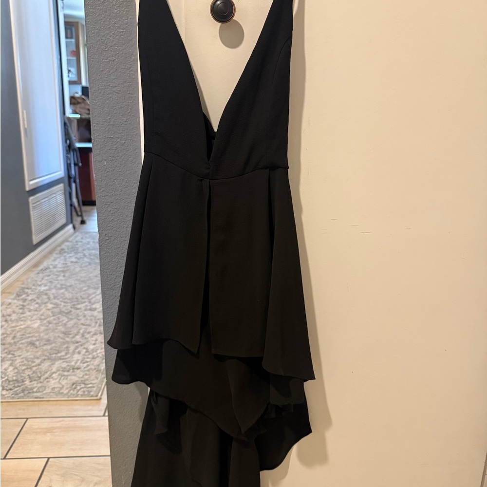 Chic Black High-Low Women's Dress